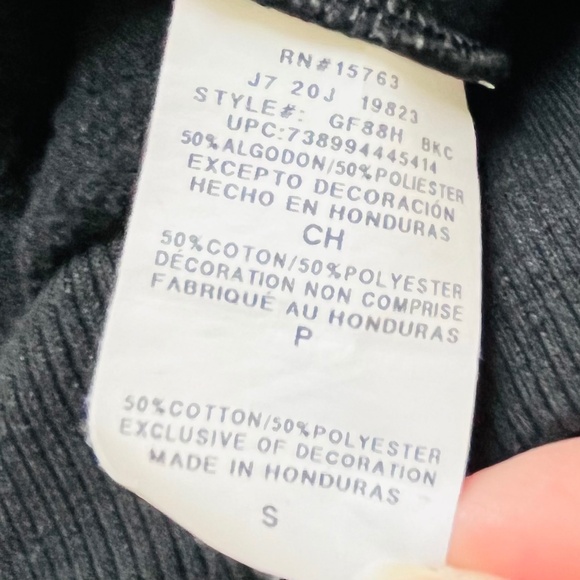 Champion Powerblend Crewneck Sweatshirt, Classic Script Logo Black Men's Small - Picture 9 of 9